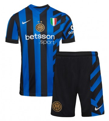 Inter Milan Primera Equipación Niños 2024-25 Manga Corta (+ Pantalones cortos)